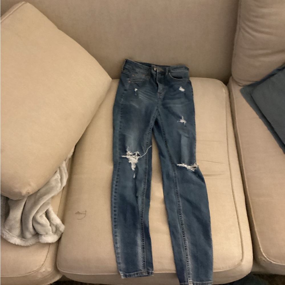 wild fable Distressed Skinny Jeans in Blue